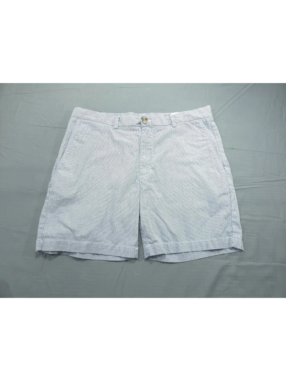 Vineyard Vines Shorts Mens 35 Blue White Striped Breaker Chino Stretch Golf Prep
